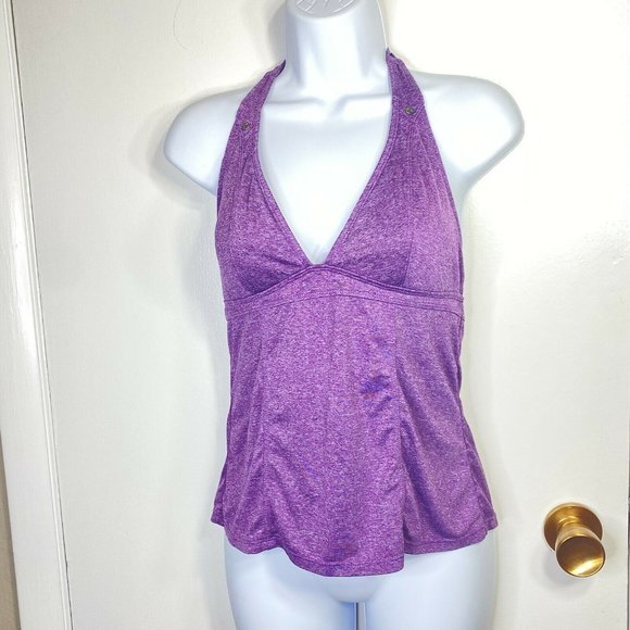ATHLETA Halter Tank Top Swim Tankini Workout S - Picture 7 of 9